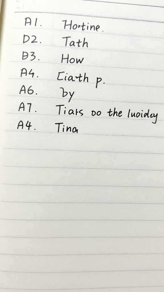 closeup of a handwritten task list with digital AI notes beside it