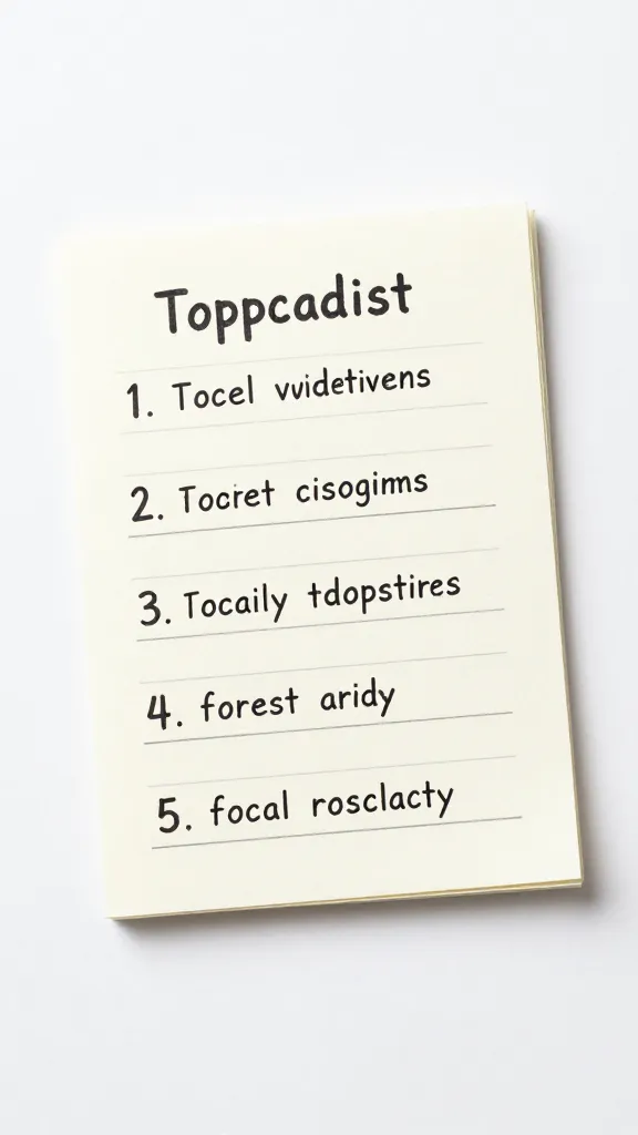 closeup of a single topic brainstorm concept card on a clean desk