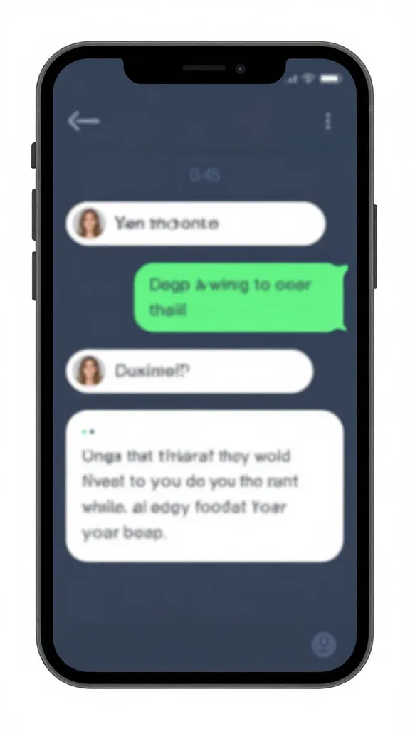 closeup of a single smartphone displaying an upsell chat flow on a storefront app interface