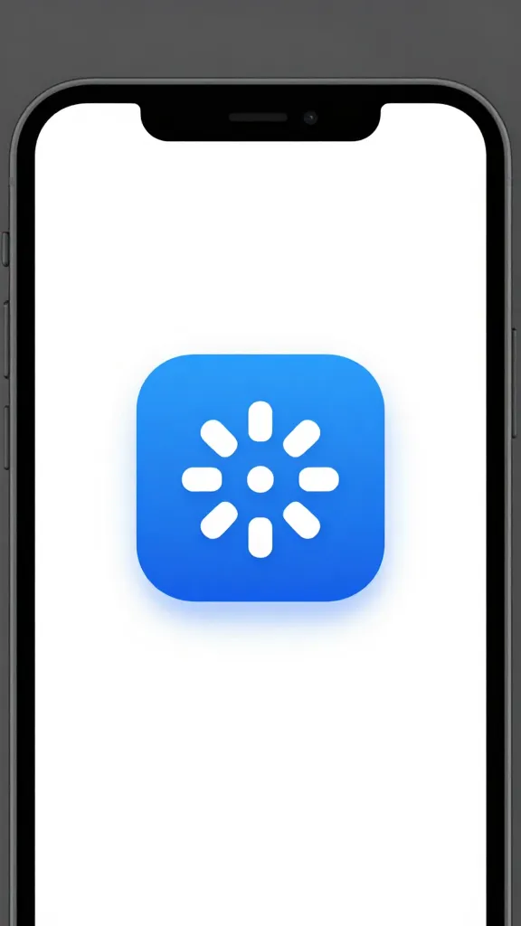 closeup of a single automation dashboard icon on a smartphone screen