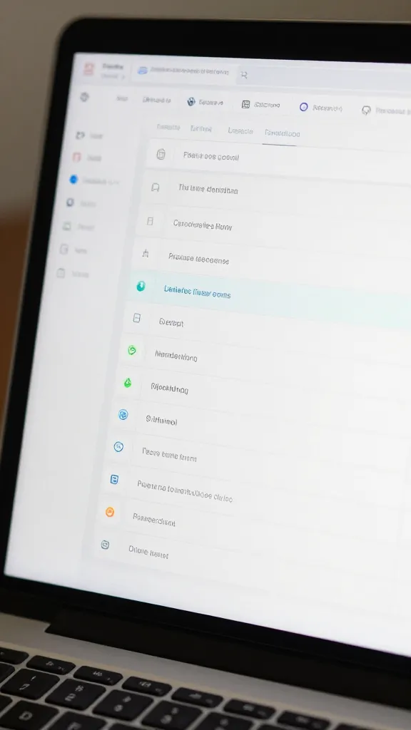 closeup of a Notion AI dashboard on a laptop screen with task lists
