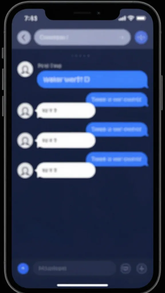 closeup of a single AI chatbot chat window on a smartphone