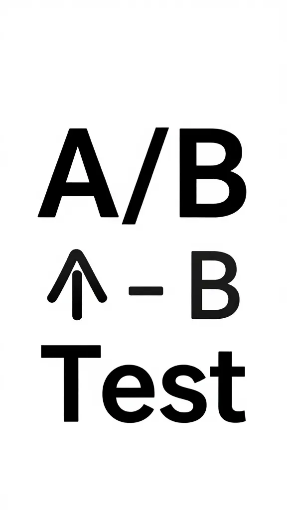 closeup of a single A/B test headline card on a white background