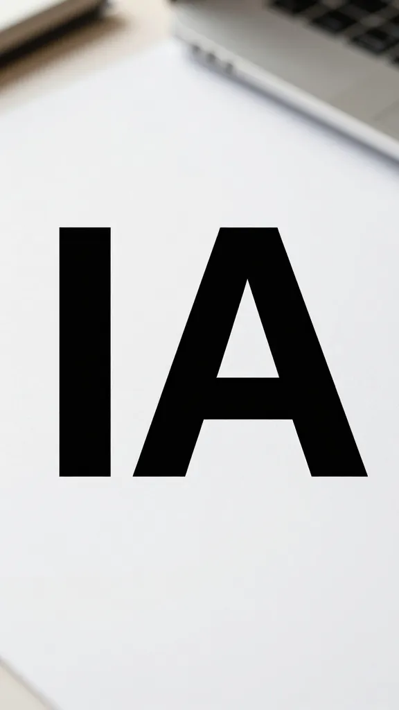 closeup of a lone IA-generated template on a desk with natural light