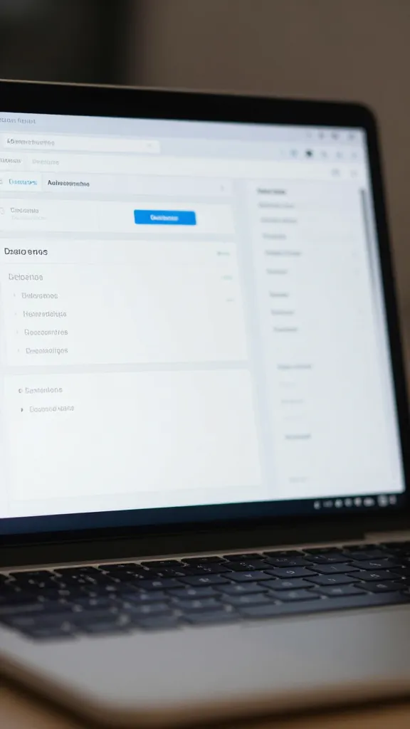 closeup of a lone marketing automation dashboard on a laptop screen