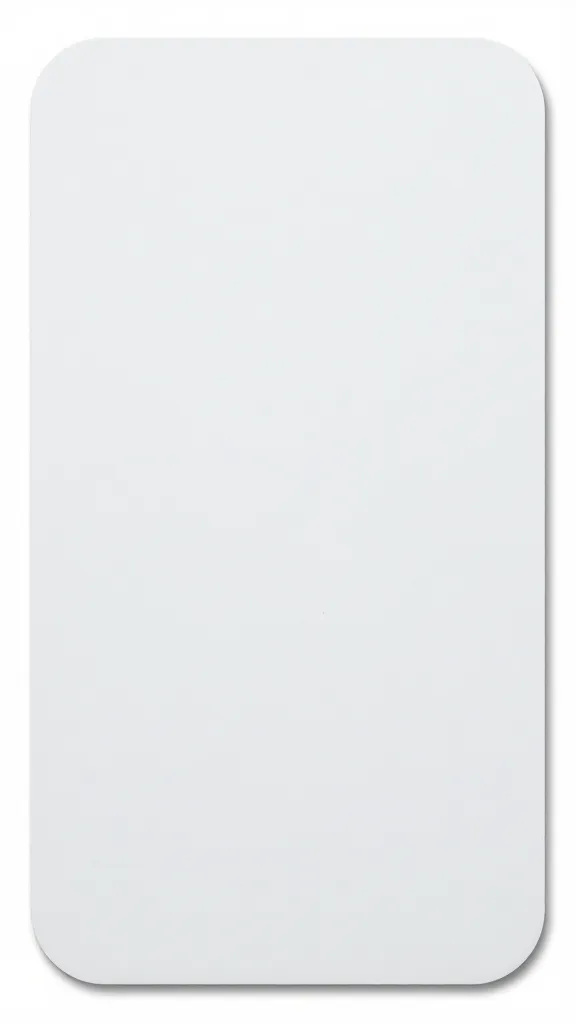 closeup of a single chatbot interface card on a white background